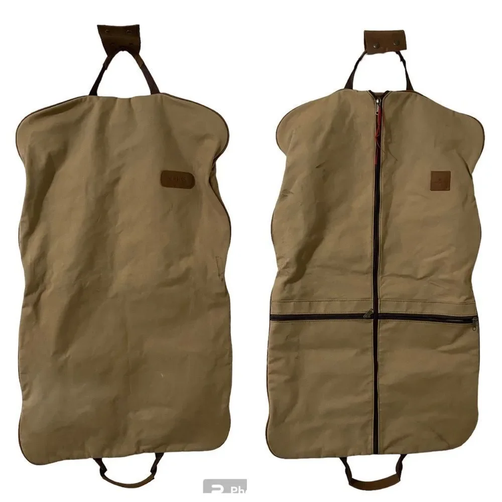 Jon hart two suiter garment bag canvas leather